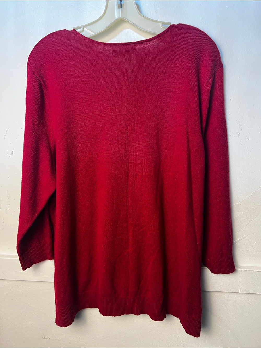 Ralph Lauren Women's Cashmere/Silk Red Button-Front Cardigan - Picture 4 of 4